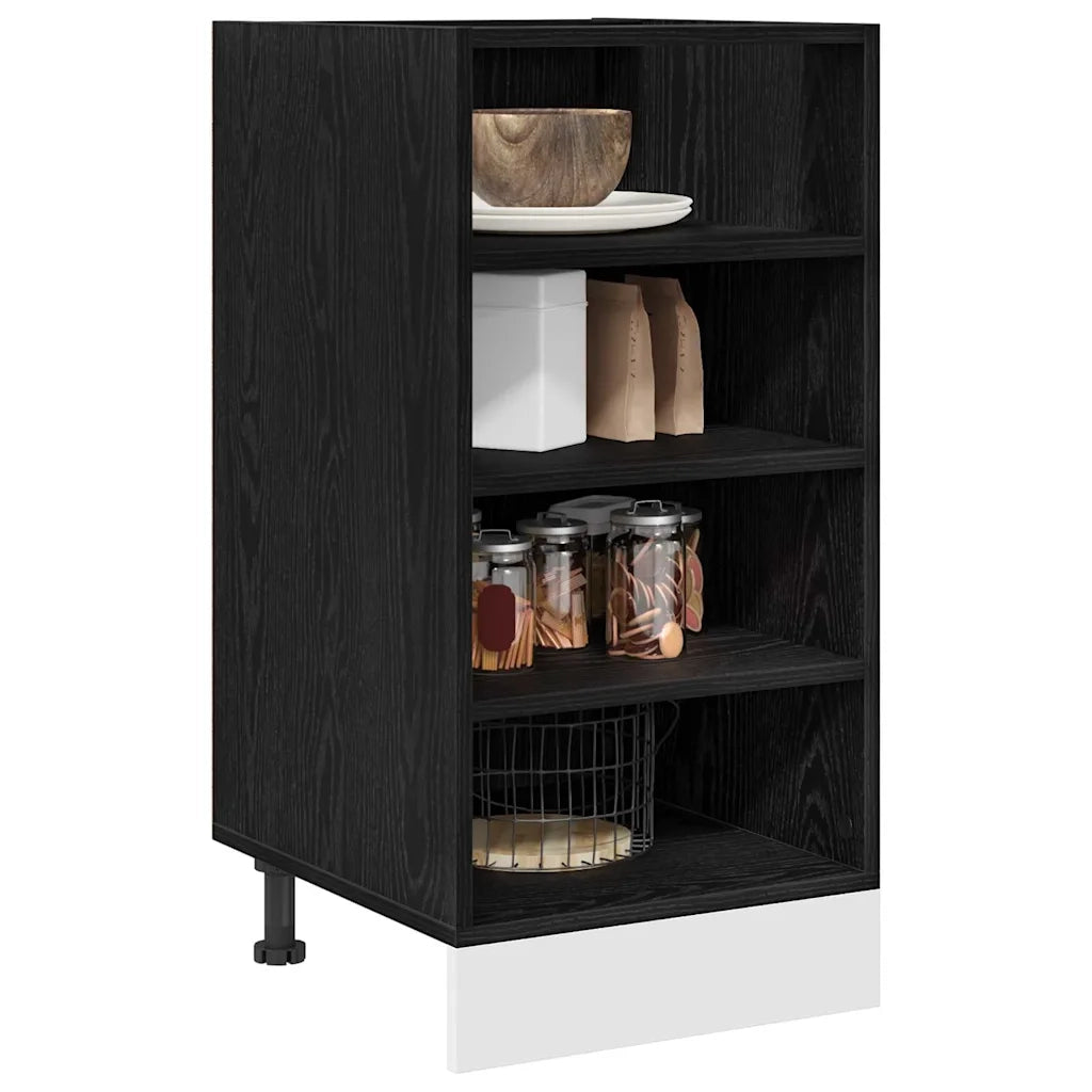 Base per Cucina con cassetto Rovere nero 40 x 44,5 x 81,5 cm