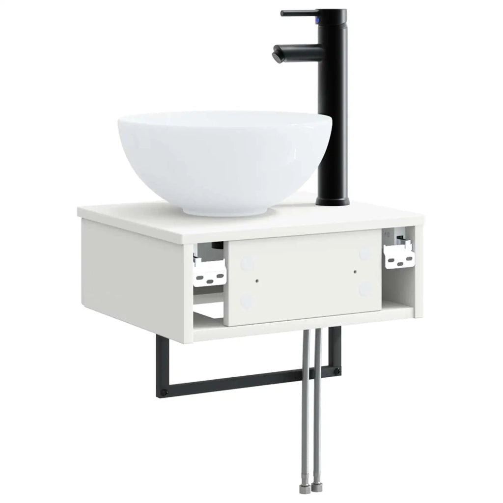 Lavabo da Parete Bianco Lucido 40 x 35 x 39 cm CFW6910856