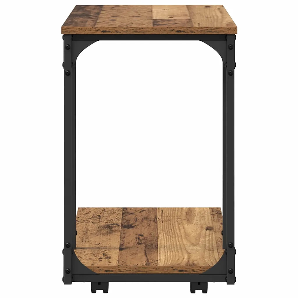 Tavolo laterale con lo scaffale Legno vecchio 50 x 35 x 55.5 cm 881177