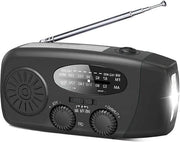 Radio di emergenza radio di allarme con funzione di caricamento cellulare lampada da tasca LED batteria da 1000 mAh generatore dinamo lampada da tasca SOS caricatore USB