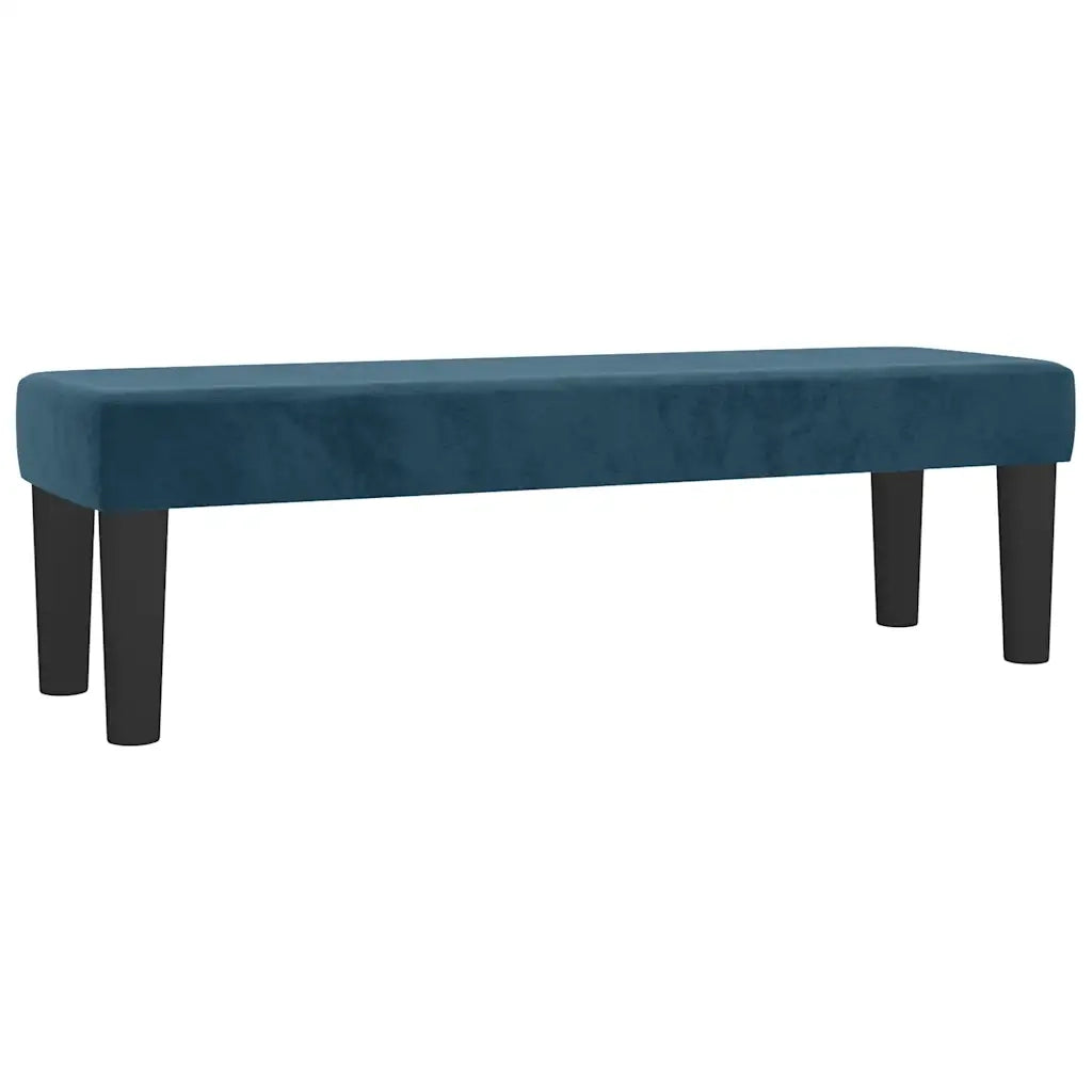 Giroletto a Molle con Materasso Blu Scuro 140x200 cm in Velluto 3138029