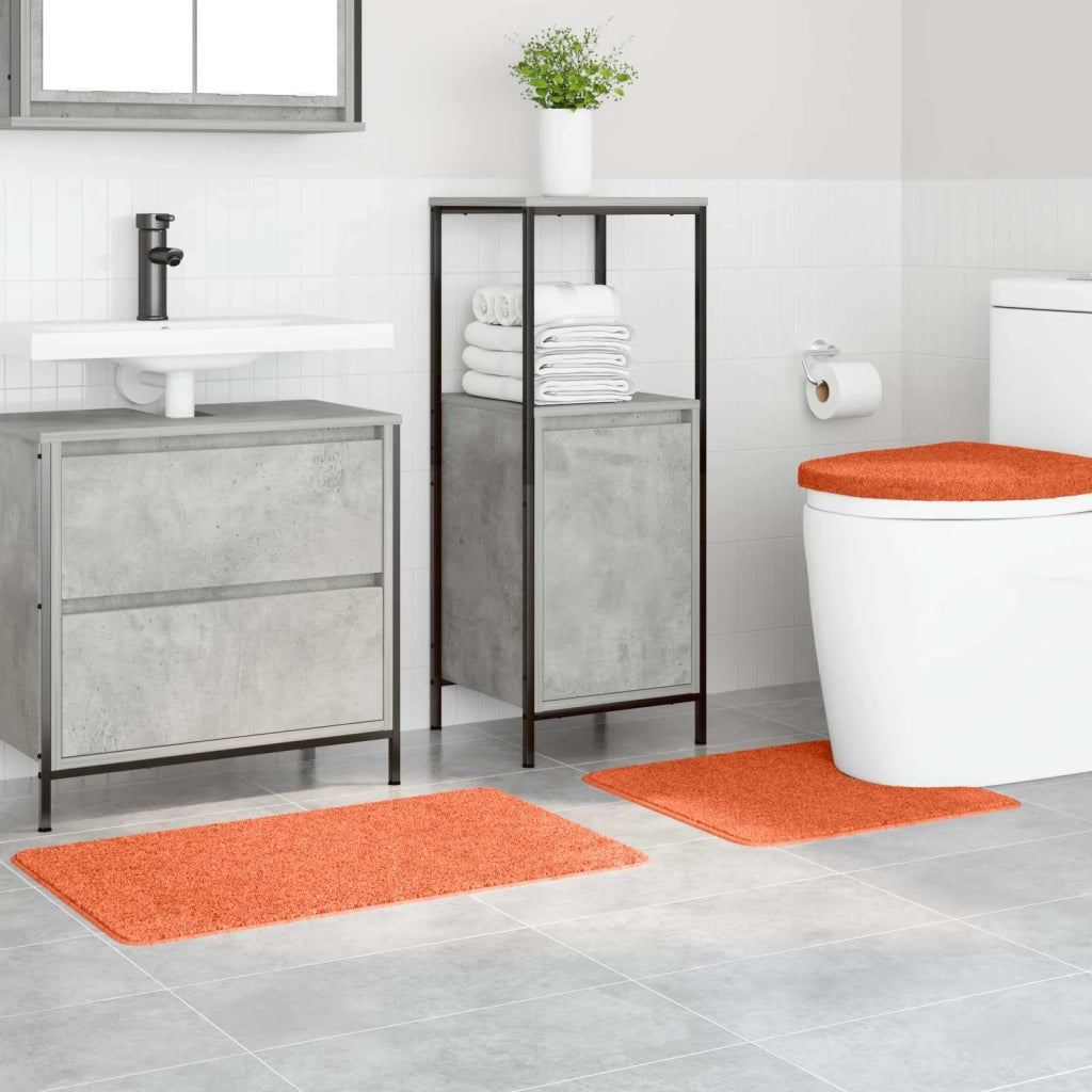 Set di tappetini antiscivolo per il bagno 3 pz Arancione PP CFW6522174