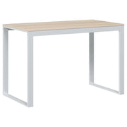 Scrivania tavolo postazione di lavoro mobile per computer studio per computer rovere 110 x 60 x 73 cm truciolato marrone 02_0023720