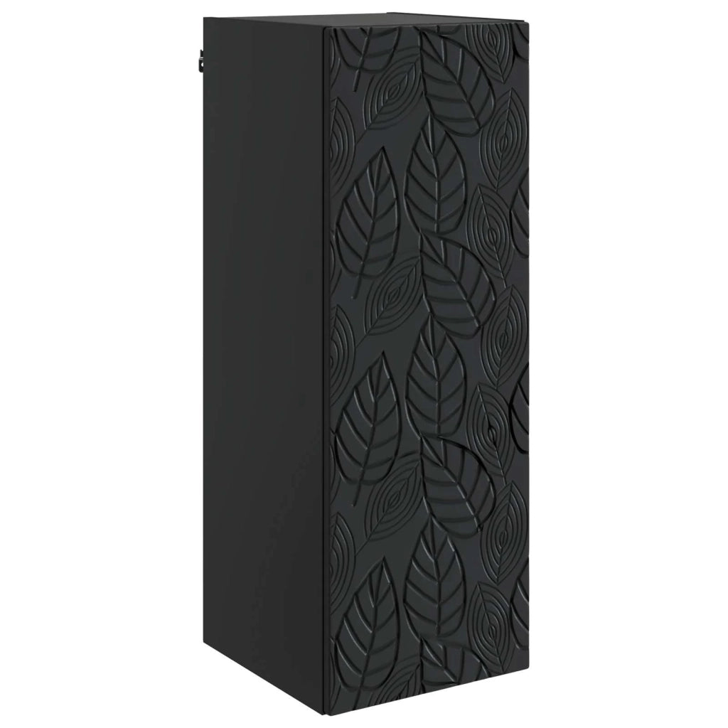 Mobiletto a muro Nero 33 x 34,5 x 90 cm Legno ingegnerizzato 898756