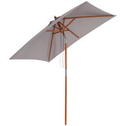 Ombrellone da Giardino ¨C zephmum ¨C Grigio 200x150x235 cm