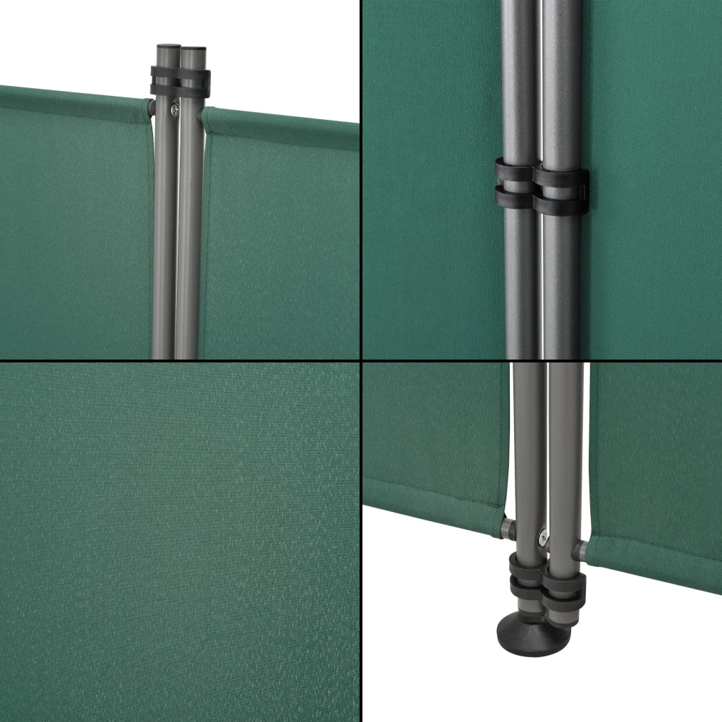 Paravento Modica a 4 Pannelli Parete Divisorio con Struttura Pieghevole (AxL) 170x215 cm - Verde Scuro pro.tec