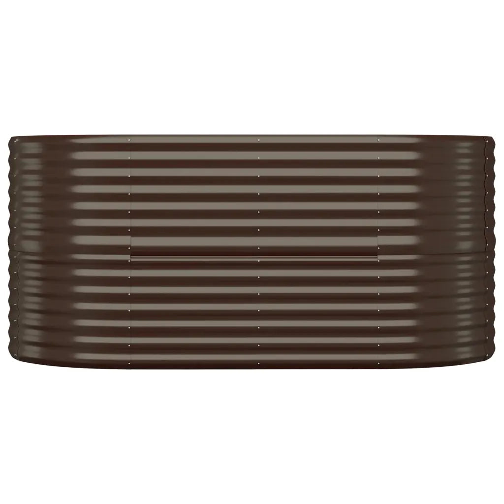 Letto Giardino Acciaio Zincato 152x80x68cm Marrone 318950