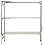 SCAFFALE in acciaio inox certificato per alimenti cm. 180x40x150h