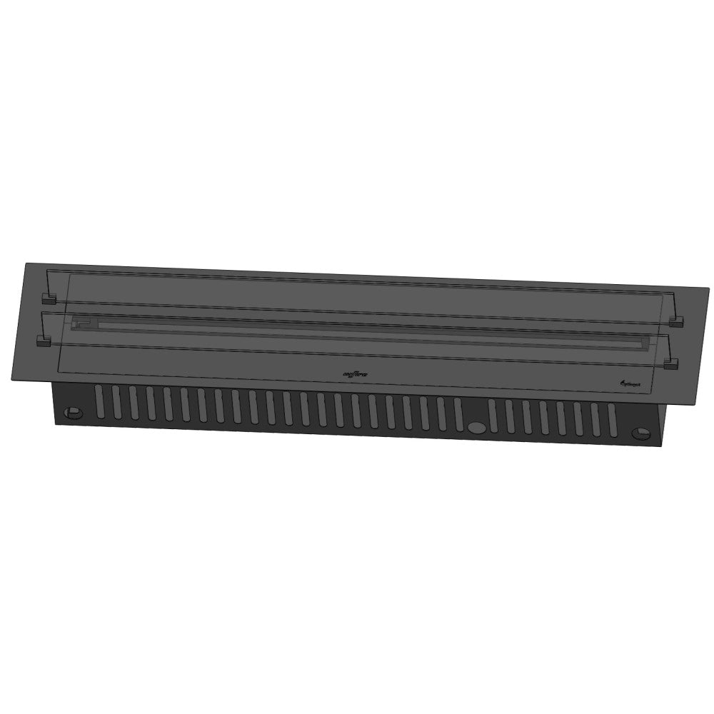 Caminetto a Vapore Acqueo da Incasso Invapo Insert 1800 - Fiamma Multicolore, Effetto 3D e Controllo App, Serbatoio 3.6l - 180cm