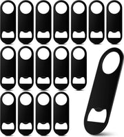 18 pezzi di apribottiglia in acciaio inossidabile, apribottiglia per birra, nero, apribottiglia, barista, apribottiglia, attrezzo per uomini e donne, cucina, bar, ristorante, festa, 8 cm
