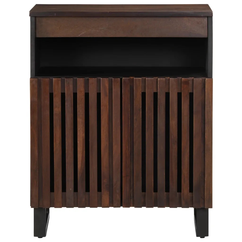Credenza Marrone 60x34x75 cm in Legno Massello di Mango
