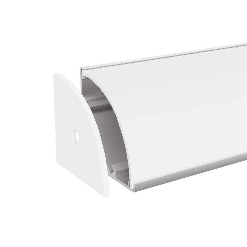 Profilo angolare in alluminio silver 1mt per striscia led