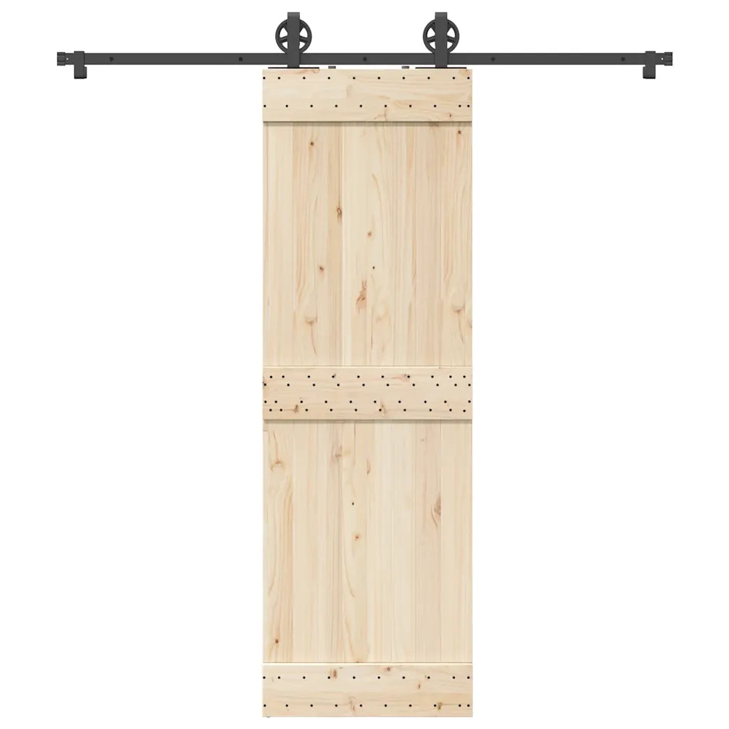 Kit di Binari per Porte Scorrevoli 200 cm Acciaio Nero CFW6747358