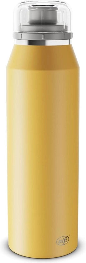 500 ml, senape piccante, bottiglia di acciaio inossidabile isolata, chiusura ermetica a vite, mantiene caldo per 12 ore, freddo per 24 ore, per contenere acido, senza impronte digitali.