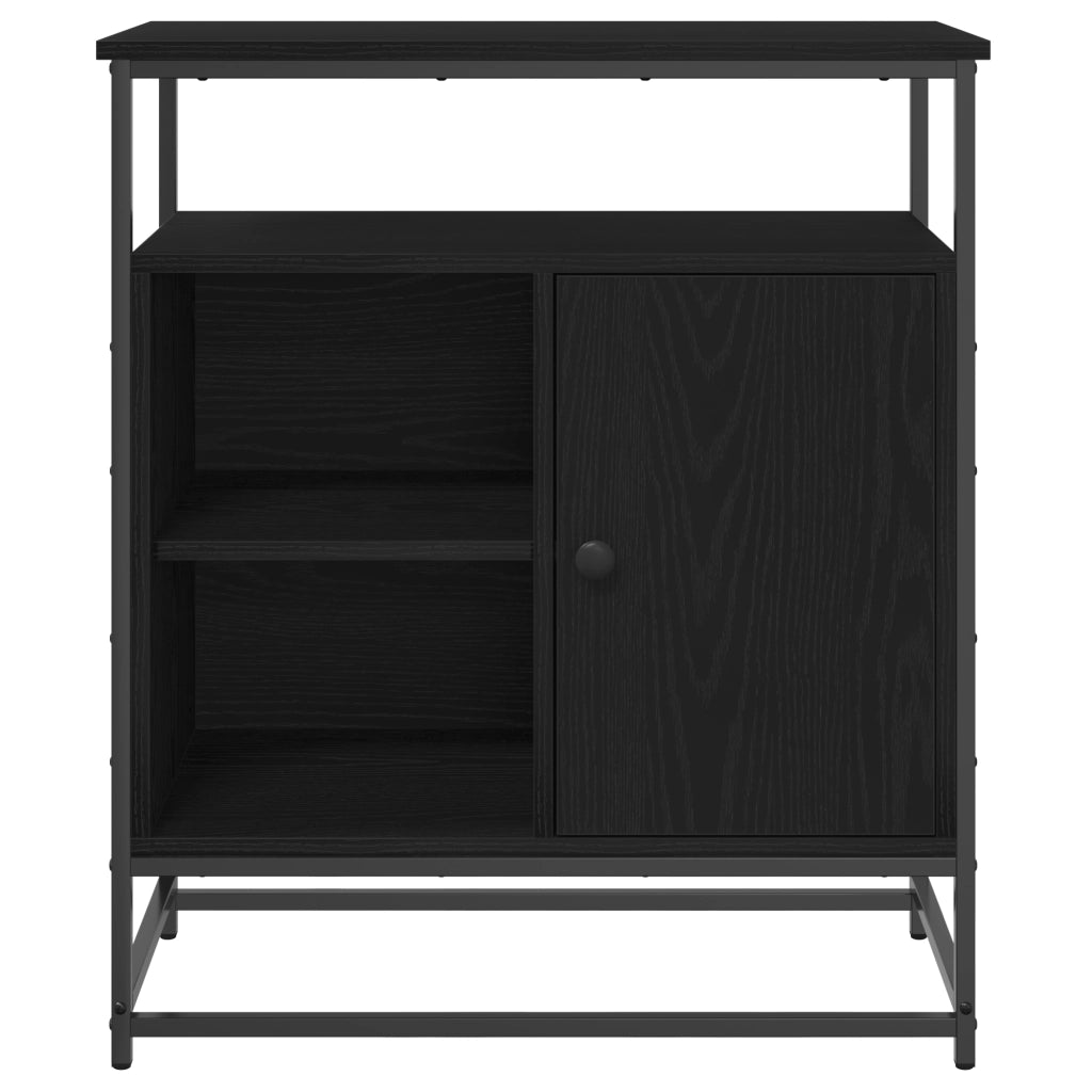 Credenza Rovere Nero 69 x 35 x 80 cm Legno multistrato 862981