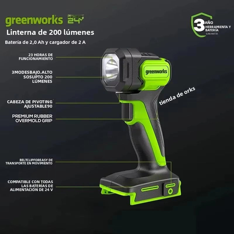 Torcia portatile LED WLG910 senza fili 200 lumen ricarica USB