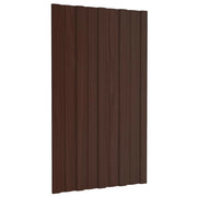 Pannello per tetto 36 pcs Marrone 80 x 45 cm Acciaio zincato 42047116