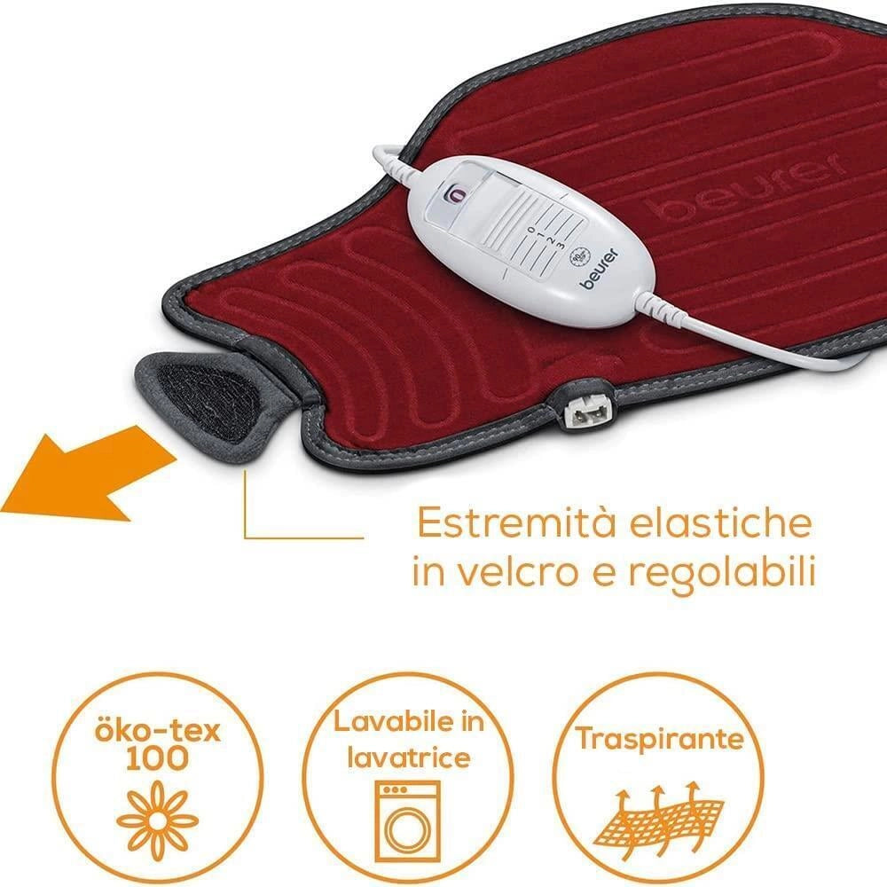Beurer HK 55 Easyfix Termoforo Multifunzione per Addome, Schiena, Articolazioni e Cervicale, fissaggio semplice con cinturino elastico, lavabile in lavatrice a 30°