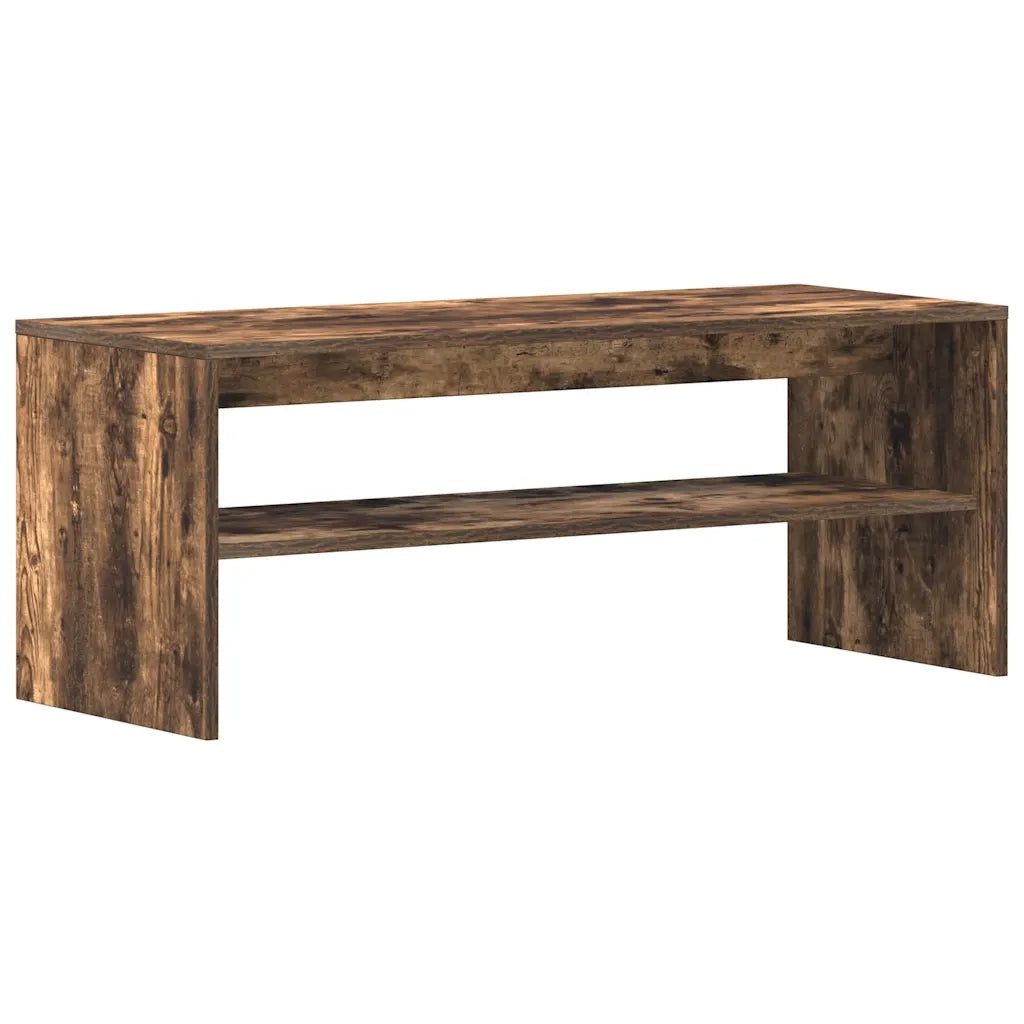 Mobile Porta TV Rovere Fumo 100x40x40 cm in Legno Multistrato