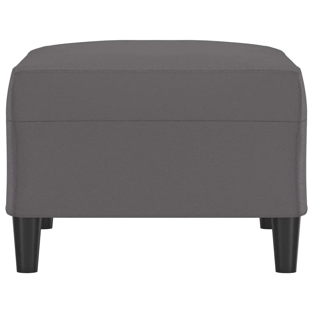 Poggiapiedi Grigio 70x55x41 cm in Similpelle 349314
