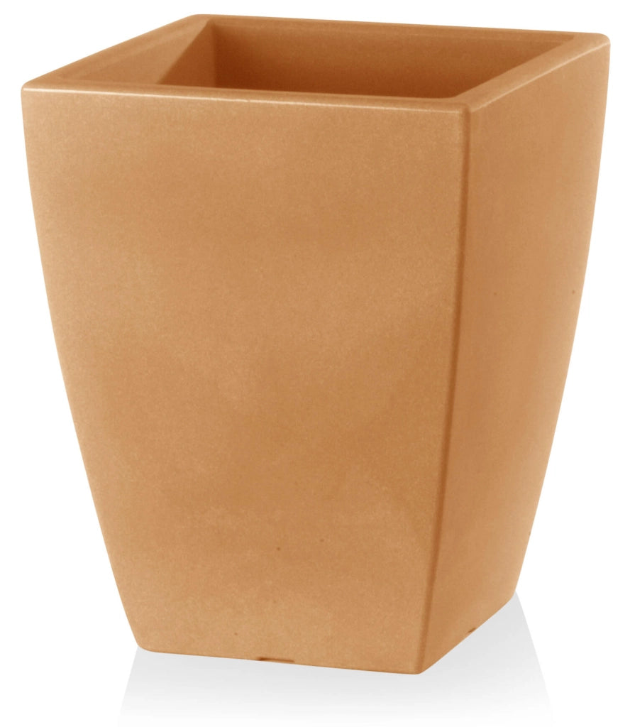 Vaso 40x40x50 cm in Polietilene Quadro Veneto 50 Anticato