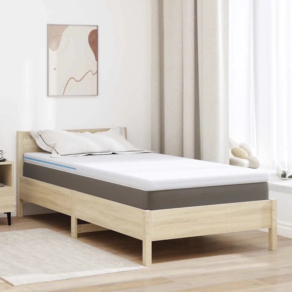 Topper per materasso Bianco 100 x 200 cm Tessuto Jacquard CFW9041864