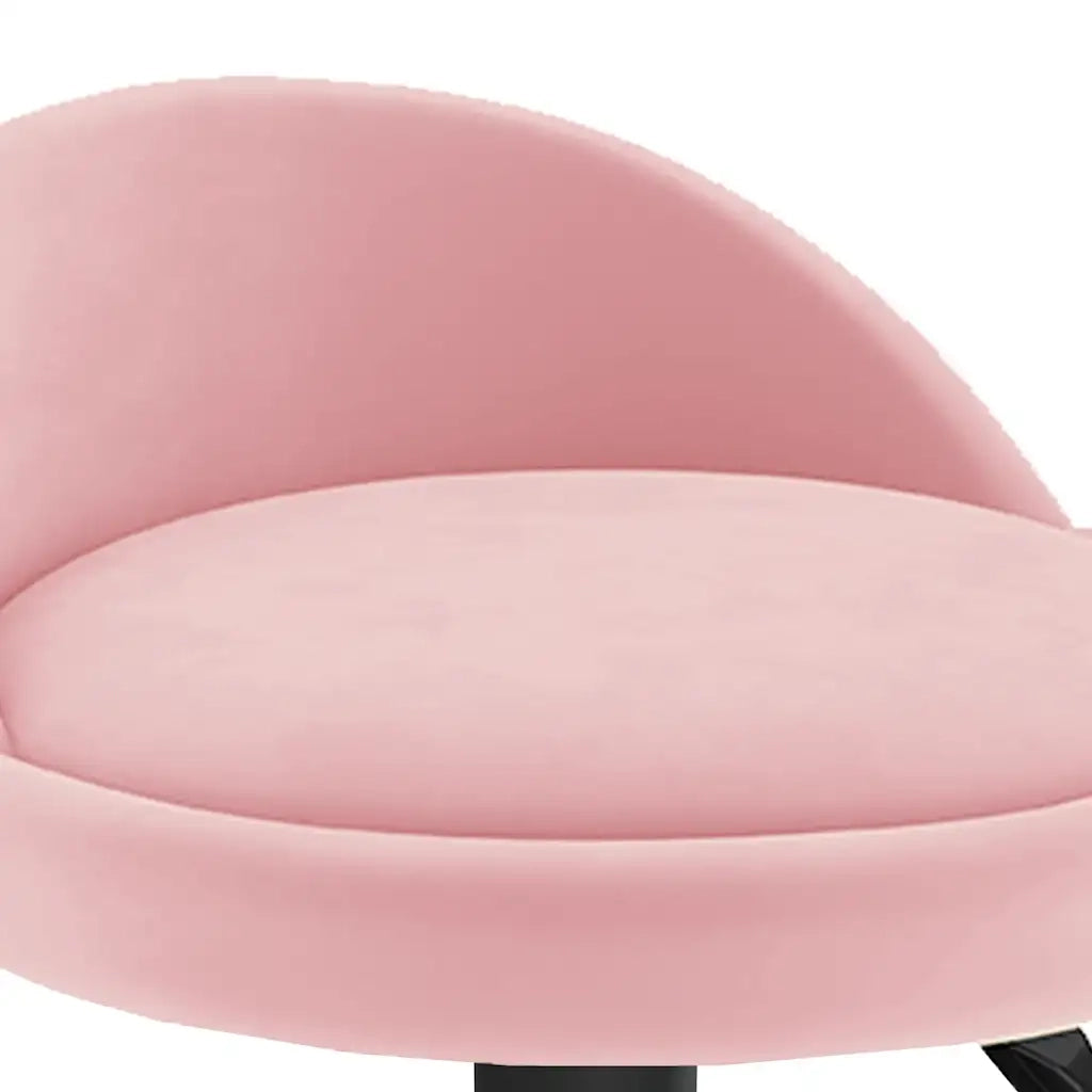 vidaXL Sgabello da Bar Rosa in Velluto