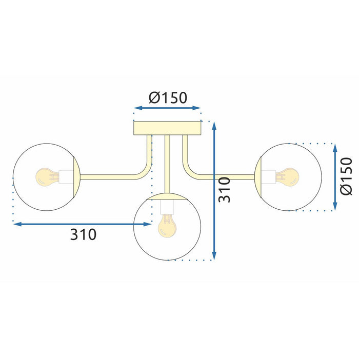 Lampada Gold APP1575-5C