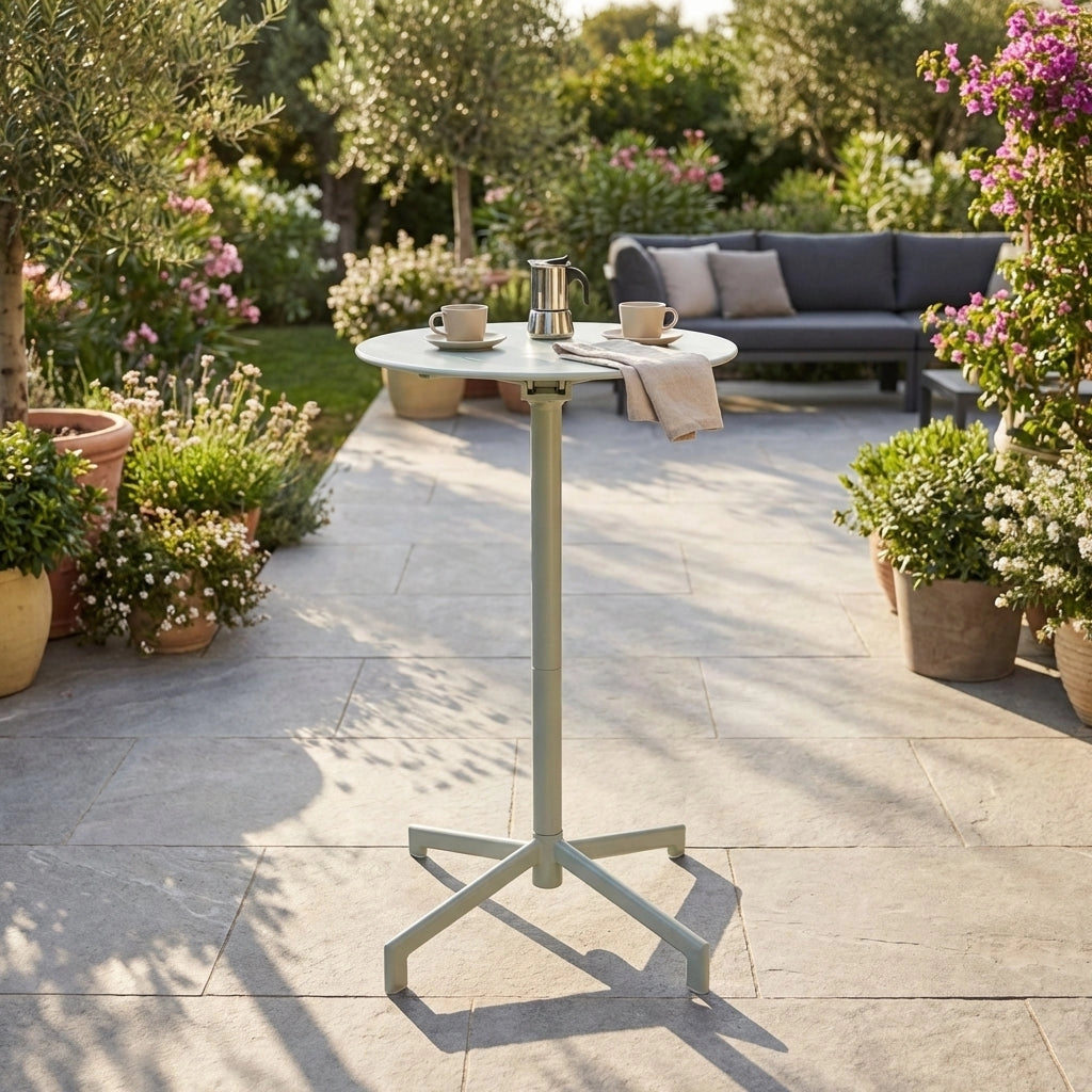 Tavolo Alto Rotondo da Giardino cm 60 - STU