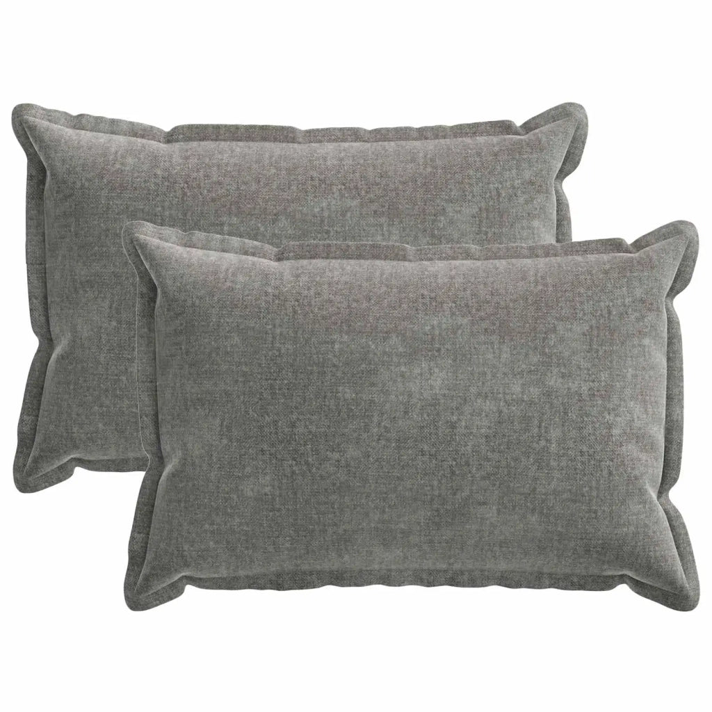 Federa 2 pcs HOUTEN Grigio Scuro 30 x 50 cm Tessuto Chenille 916169