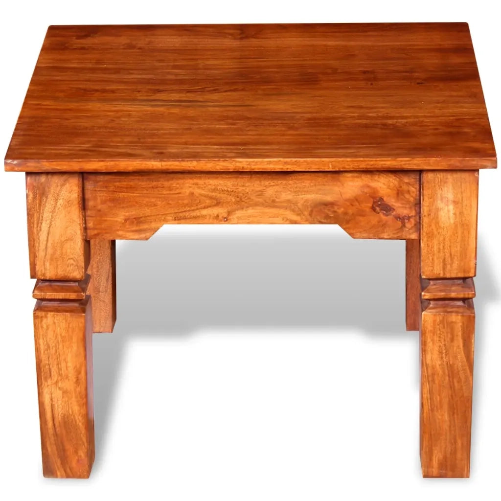 Tavolino da Salotto in Legno Massello 60x60x45 cm 244048