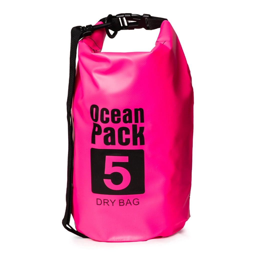 Seniliri, Borsa Impermeabile Capacità 5 lt, Rosa Fuxia
