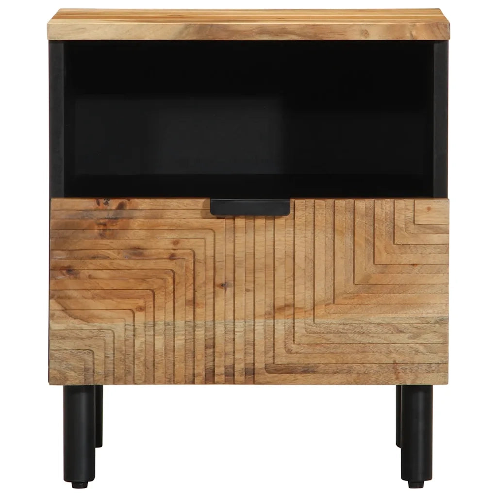 Comodino 40x33x46 cm in Legno Massello di Acacia 4017762