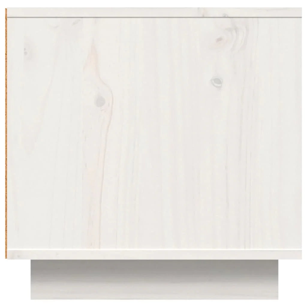 Mobile TV multimediale scaffale TV mobile TV sala da pranzo soggiorno camera da letto 140 x 40 x 40 cm legno di pino massiccio bianco 02_0025934