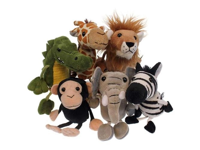 Puppet Company - Finger Puppets - African Animals Set of 6