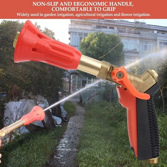 Accessori per giardino Utile in uso Tubo d'irrigazione con spray antiscivolo Robusto e duraturo per connessione a vite con tubo per getto d'acqua