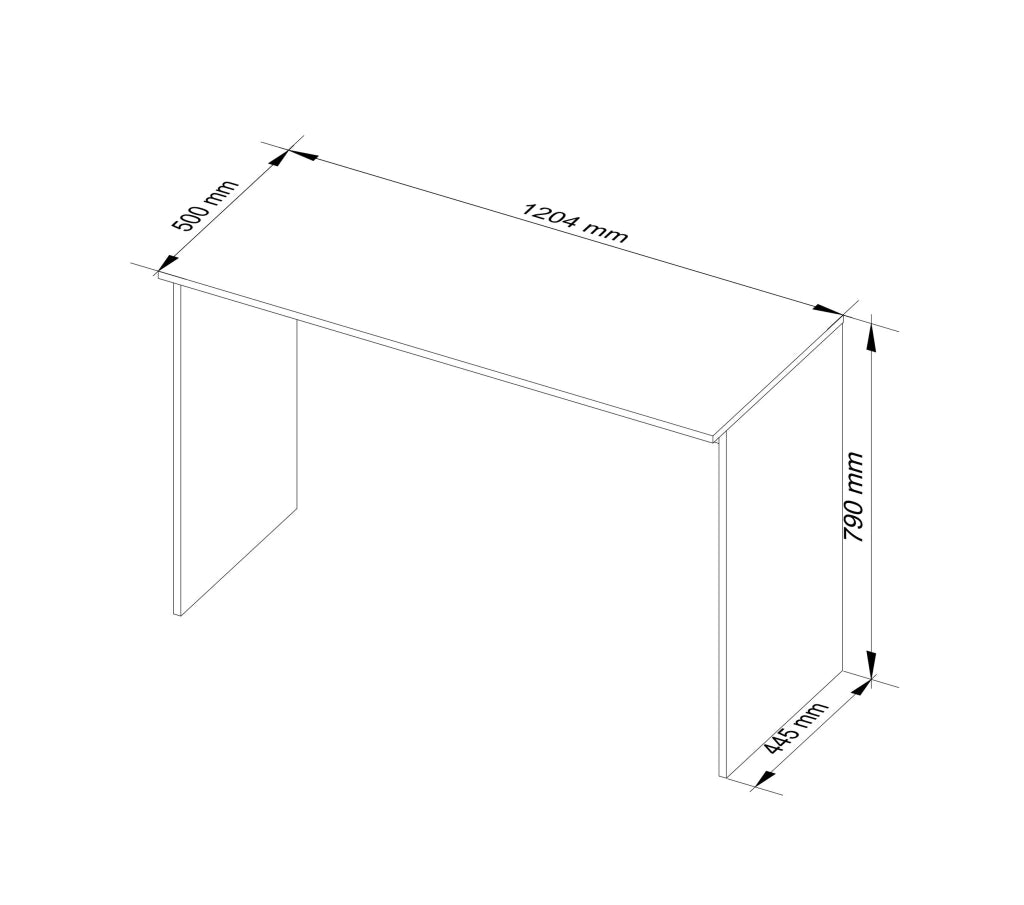 Scrivania AKORD B17 Sonoma Quercia 120 cm 120x50x79 cm