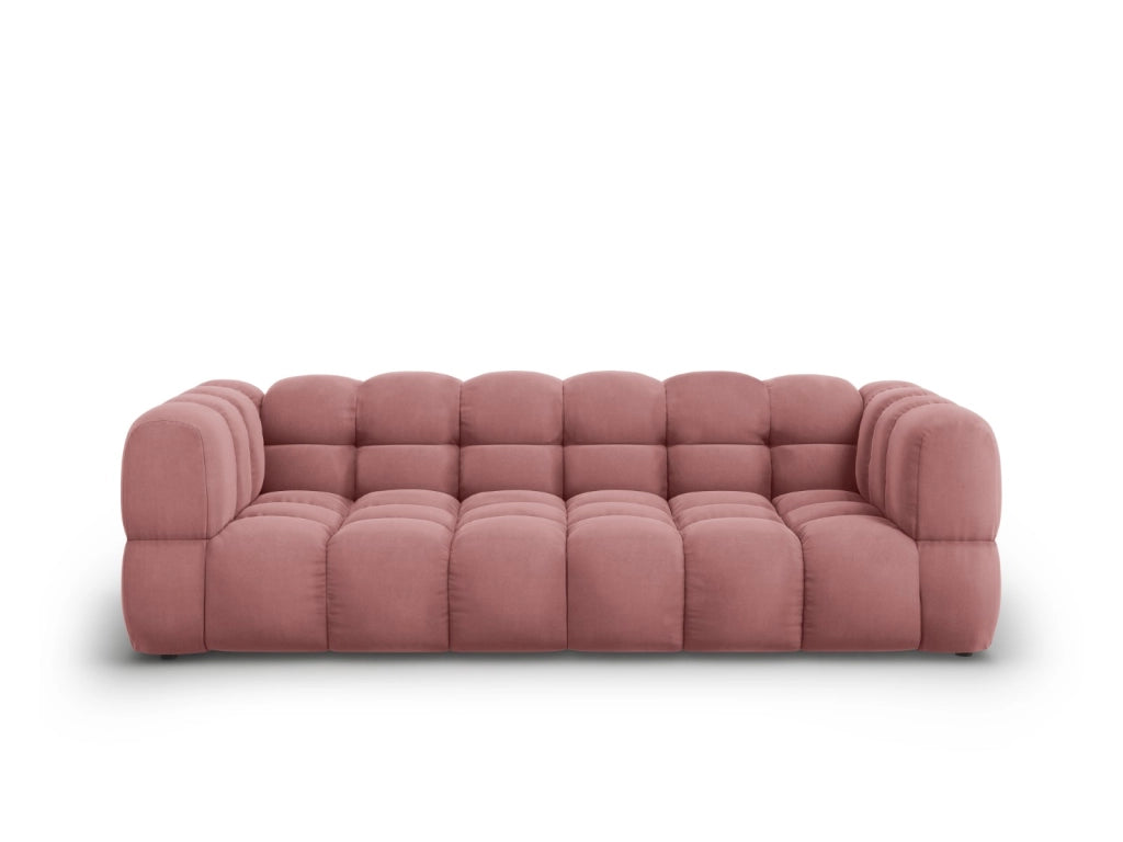 Cosmopolitan Design - Divano modulare "Sky" 4 posti in velluto salmone 