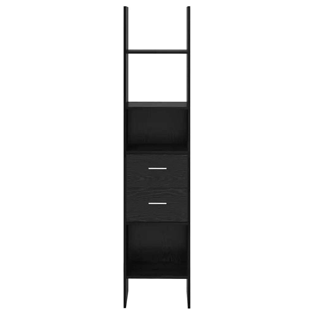 vidaXL Armadio per Libri Rovere nero 40 x 35 x 180 cm