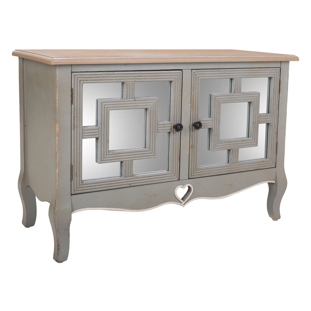 Mobile da ingresso in legno grigio 83x36x56,5h