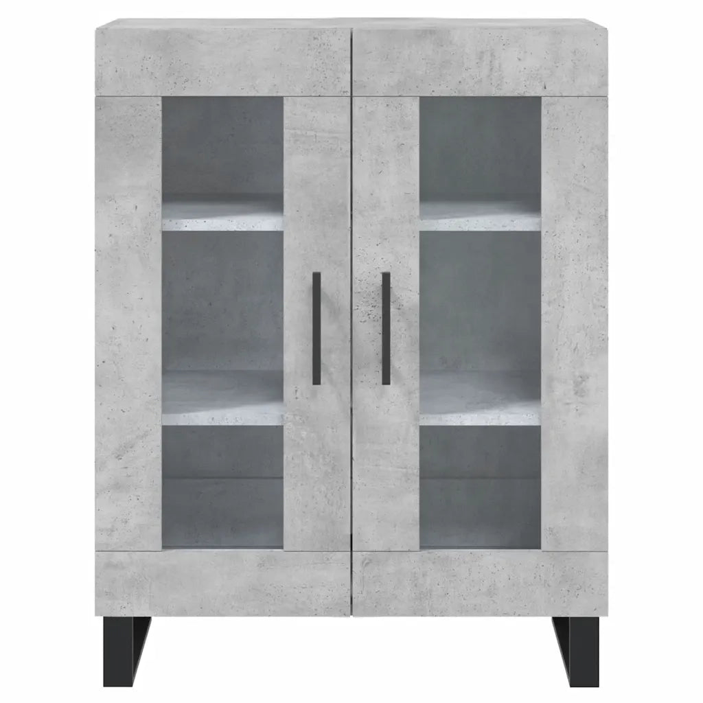 Credenza | Madia | Buffet da pranzo | Armadio da pranzo Grigio Cemento 69,5x34x90 cm in Legno Multistrato