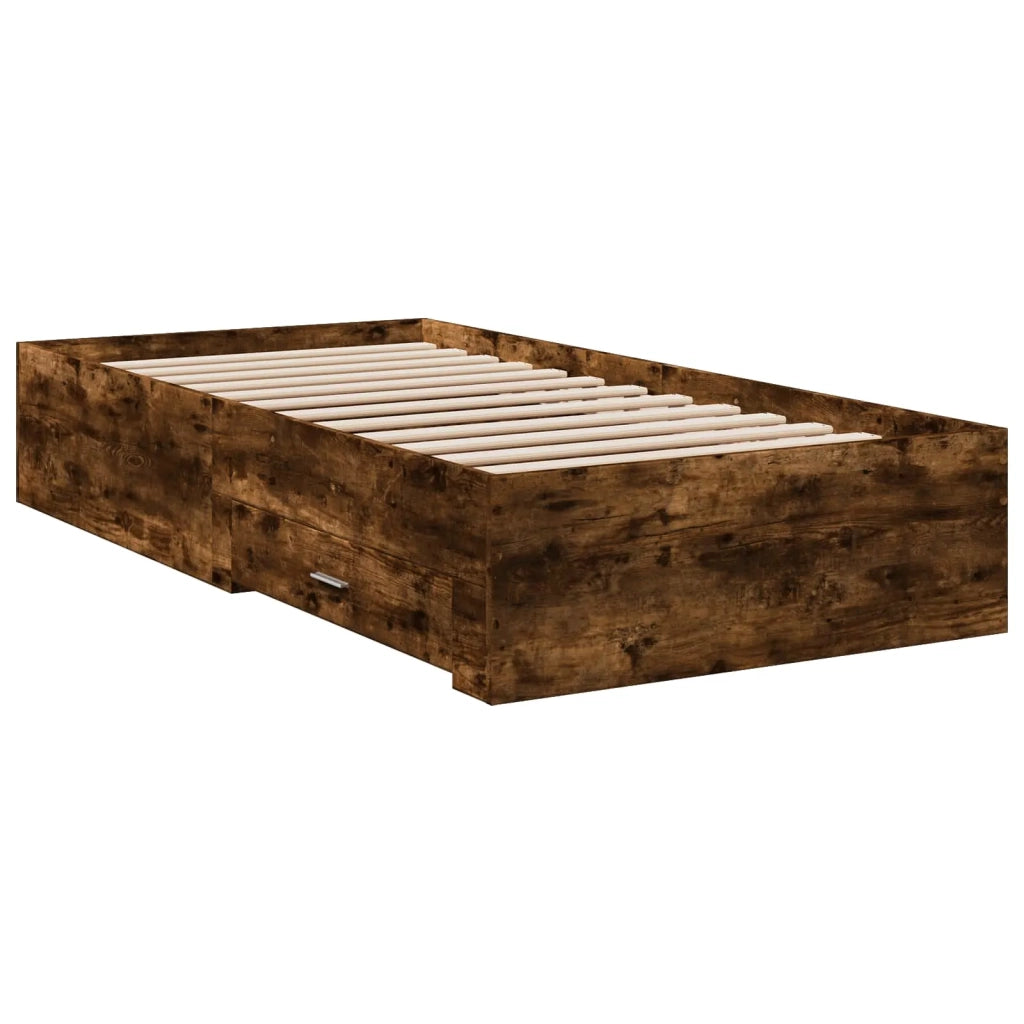 Telaio del letto con storage Rovere Fumo 80 x 200 cm 3429527