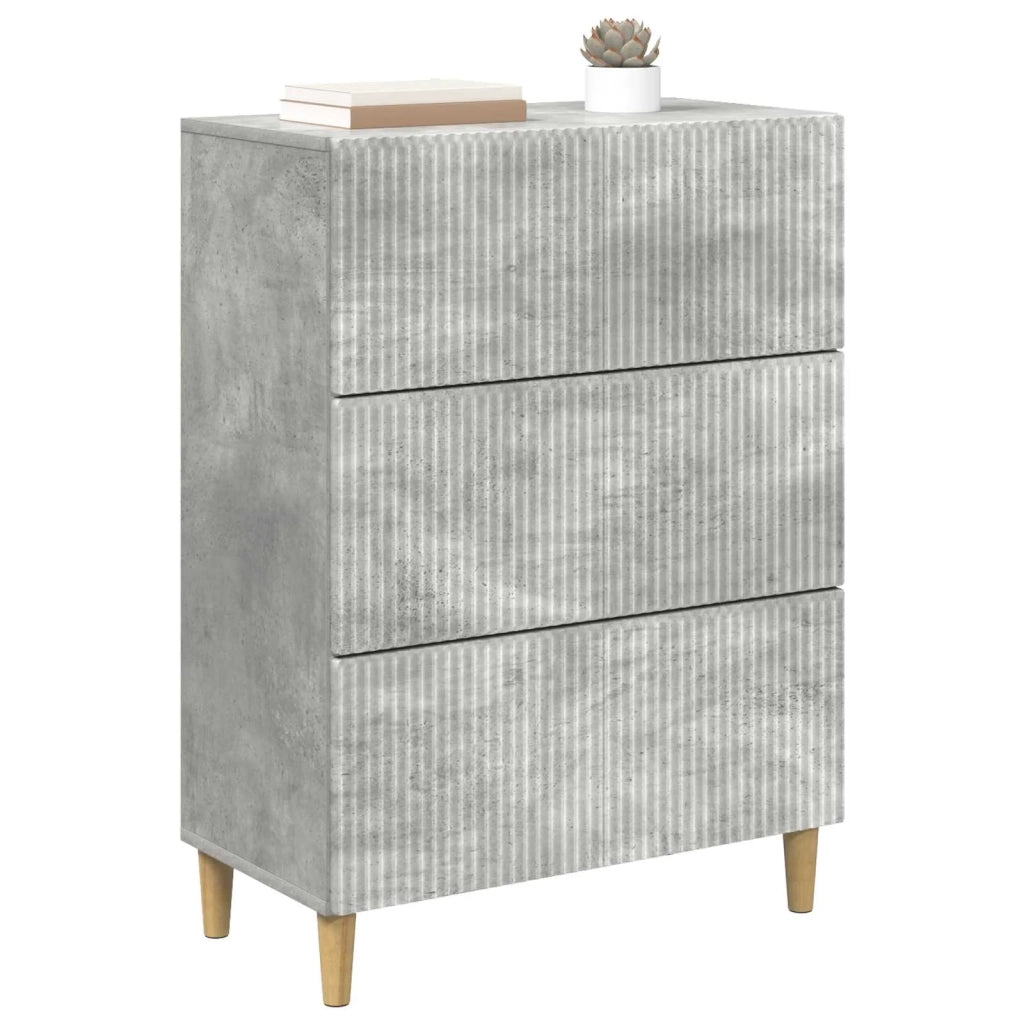 Mobile con Cassetti Grigio Cemento 66 x 34,5 x 90 cm 894608