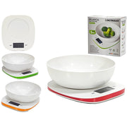 Trade Shop - Bilancia Da Cucina Digitale Portata 5kg Con Ciotola Rimovibile Display Lcd Retroilluminato -