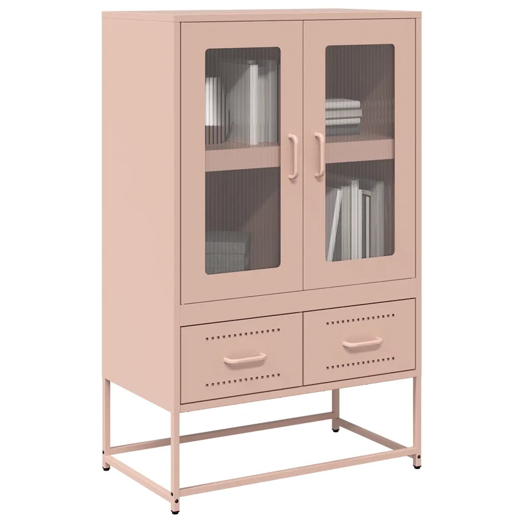 Credenza Rosa 68x39x111,5 cm Acciaio