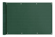 Telo Copribalcone Tinta Unita 90 x 500 Cm HDPE UV Frangivento Con Occhielli e 24 Metri Corda Schermo Privacy Terrazzo Frangivista Recinzione Copri Ringhiera Balconi Antipioggia - Verde