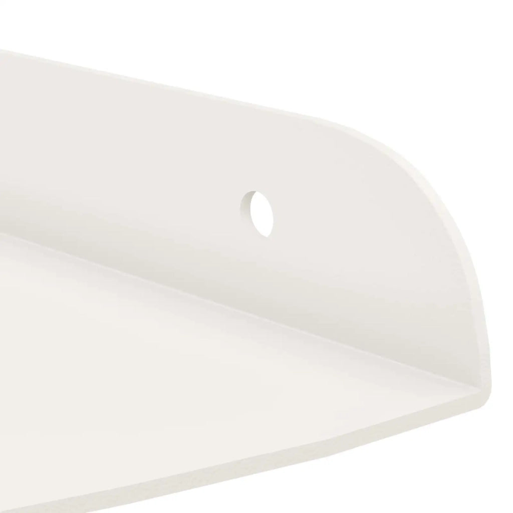 Mensola sospesa con lo scaffale 4 pcs Bianco 15 x 15 x 2 cm