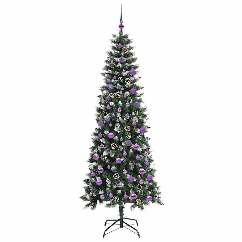 Albero di Natale | Decorazioni natalizie artificiale con 300 LED Verde 210 cm