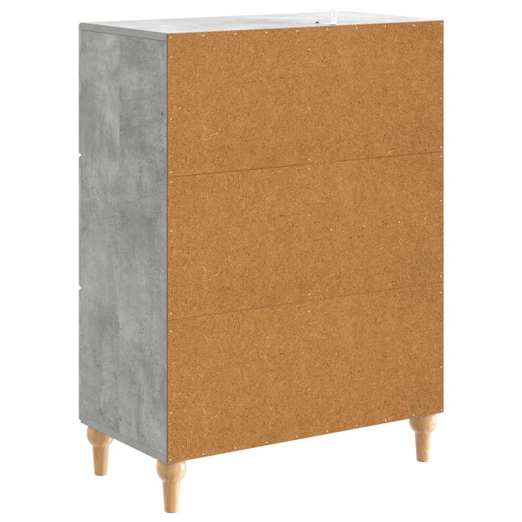 Credenza Grigio Cemento 66 x 34,5 x 90 cm Legno ingegnerizzato