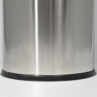 Cestino Gettacarte Ø38,5 cm in Acciaio 52L con Coperchio Girevole